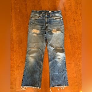Vintage Levi’s 517 Red Tab Cropped Flare Jeans marked 32 fits 29/30